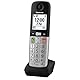 Panasonic KX-TGUA40EXB zusätzliches Mobilteil für Digitale Schnurlostelefone KX-TGU430/KX-TGU410, LCD-Display, FavoritenTaste,extra laut,hörgerätekompatibel, Hauptgerät erforderlich, Schwarz & Silber