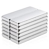 12個の磁石強力マグネット 30x10x3mm小型長方形ネオジム磁石、大型磁石、DIY建築科学ホワイトボード工具格納冷蔵庫用