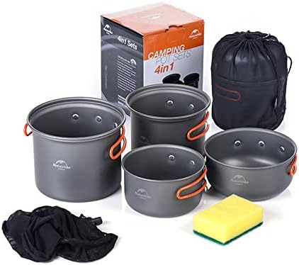 Kit de bagunça de utensílios de cozinha de acampamento Naturehike...