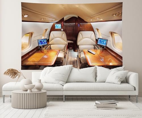 CHNYWORK 7x5ft Airplane Cabin Interior Photo Backdrop - image 4