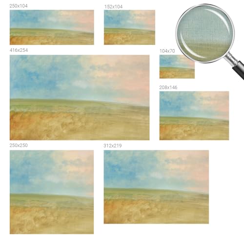 Adornos para pasillo tipo vinilos de 152x104 cm con estampados pastel elegantes 6