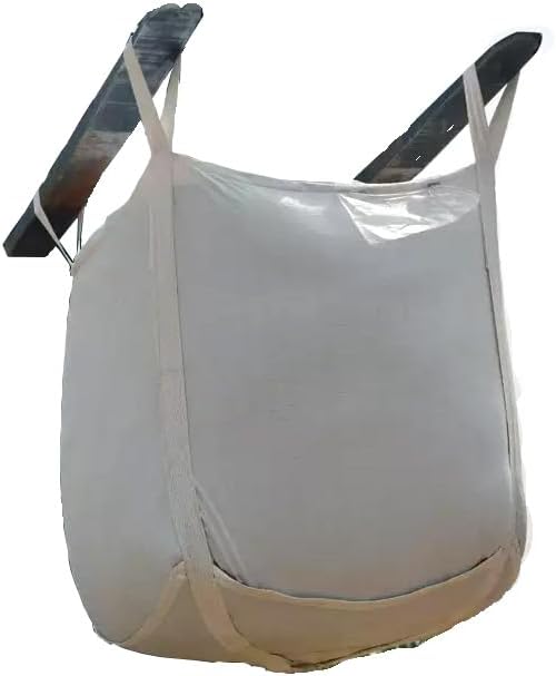 - heavy duty 2 Ton Fibc Ton Bag with Spout Bottom, size 39”L X 39" W X 47" H, 4400 lbs SWL FIBC Bulk Bag for grain, sand construction and chemical productions. forklift bags (1pc)