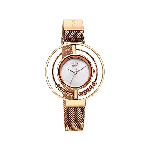 Titan gold stainless steel luxury watch – image 1