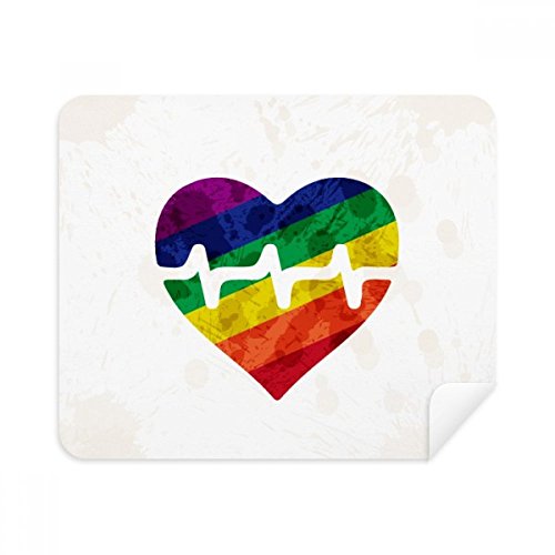 Chiffon de nettoyage pour écran Heart Electron LGBT en daim anti-traces et lavable