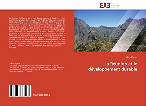 La Réunion et le développement durable (Omn.Univ.Europ.) (French Edition)