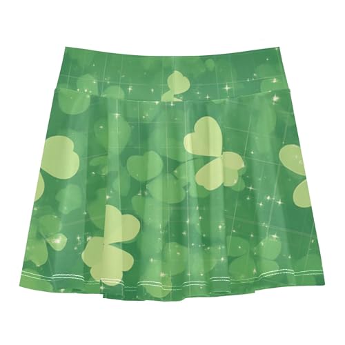 linqin Girls Athletic Skirts with Shorts Flowy Skort for Little Girl Pleated Skirts with Pockets2