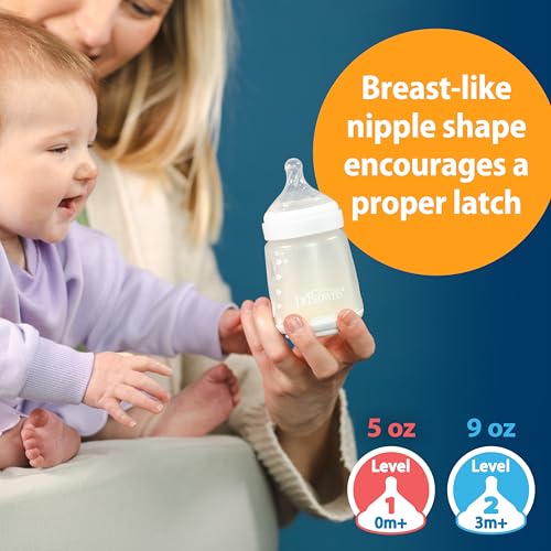 Dr. Brown's Silicone Baby Bottle, 9 oz, Level 2 Nipple, 3m+, Pink, 1-Pack - image 6
