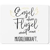 JUNIWORDS Mauspad Mousepad, Engel ohne Flügel nennt Man Musiklehrkraft (5175828)