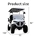 golfjet Electric Golf Cart, 5000W Motor, 48V Battery, 4-Seater, Front Suspension, Hydraulic Disc Brakes,UTV Heavy Duty Golf Cart,4 Passenger Electric Cart for Adults,12-Month Warranty