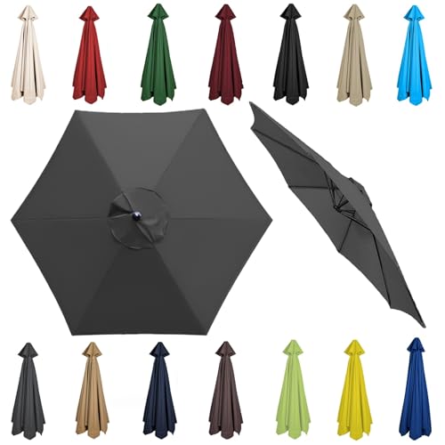 Cubierta de sombrilla 300 cm solución ideal para estructuras de 6 y 8 varillas