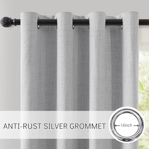ChrisDowa 100% Blackout Curtains for Bedroom Linen Drapes 72 Inch Curtain by ChrisDowa - Used condition - Image 6