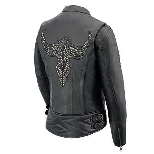 Image of Milwaukee Leather Women's 'Sporty and Elegant' Scooter Style Motorcycle Leather Rider Jacket