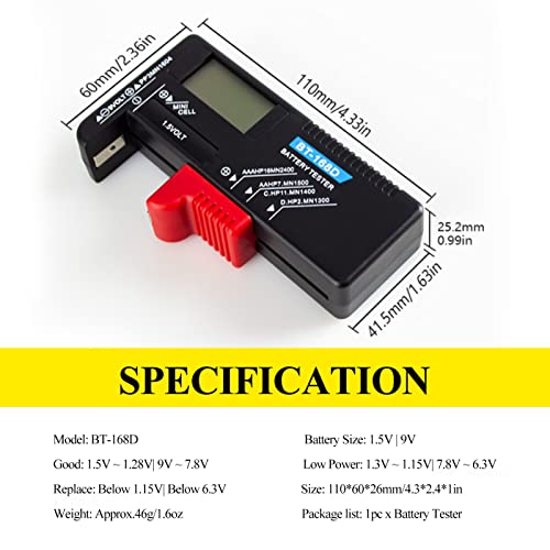 Auxilio Vial, Tools probador baterias Marca Walfront (3)