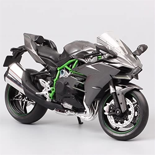 Moto Kawasaki Ninja H2 1/12 miniature robuste en métal fini les jouets cassés des enfants