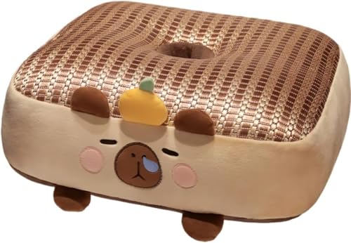 Barino 畳クッション 背もたれ付き グランド布団 レイジー フロアリビング出窓 子供用バルコニー 猫柄クッション 椅子 フロアマット 折りたたみ ミニソファー 家庭用、厚手のマット、子供用読書エリア かわいい 腰枕 柔らかいオフィス、ギフト、贈り物に