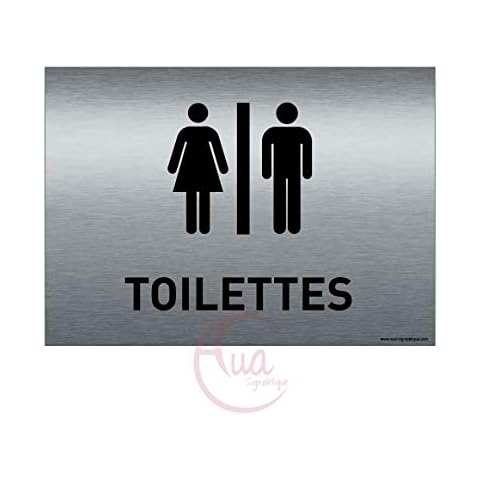 Plaque de porte Aluminium brossé AUA SIGNALETIQUE Cover