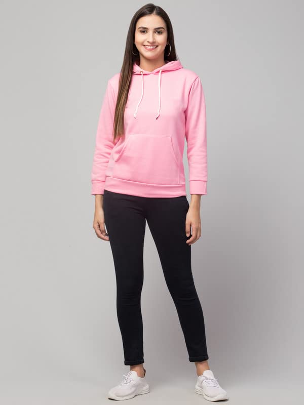 Image of Women's Fleece Plain Hoodie