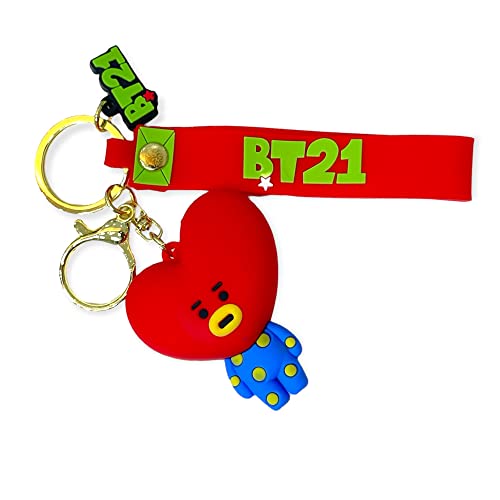 Image of AUGEN BT21 3 Action Figure Keychain Limited Edition for Car, Decoration, Cake, Office Desk & Study Table (Pack of 1)
