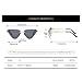 WYUYIWH Sunglasses Women Men Cat Eye Gradients Lens Alloy Metal Frame Eyewear UV400