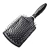 FIXBODY Paddle Brush with Large Cushion, Smoothing Detangling Brush for Long Thick Hair, Both Wet & Dry - Black Matte 01