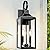 Yolsunes 19" Black Outdoor Wall Lantern 2-Light, Large Outside Modern Porch Sconce Light Fixture, Industrial Porch Light Wall Mount with Glass, Waterproof Farmhouse Exterior Lamp Lighting ?1 Pack?
