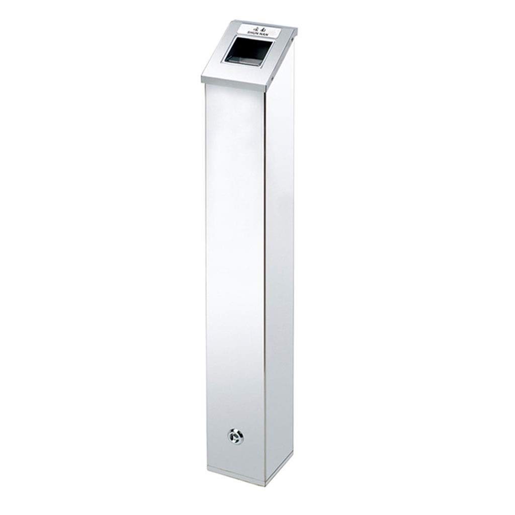 FKJLUN Windproof Cigarette Ashtray Wall Mounted Outdoor Cigarette Butt Receptacle, Outdoor Ashtray Cigarette Ash Tray Stainless Steel Bin Club Pub Silver Ash Holder for Smokers (Size : C)