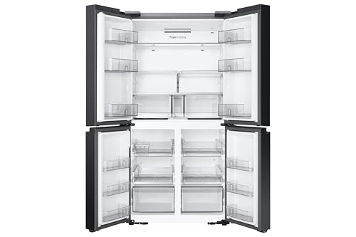 Image of Samsung 650 L, Convertible, Digital Inverter, Frost Free, French Door Refrigerator (RF65DB90BD12TL, White, Clean White)
