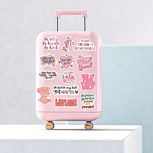 100 PCS Inspirational Stickers, Motivational Words Positive Quote Sticker Packs for Journaling Scrapbook, Waterproof Vinyl Stickers for Water Bottles Laptops Phone Case Classroom - Image 6