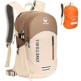 ONETOALL Diebstahlsicherer Wanderrucksack Damen 20L, Leichter Tagesrucksack Damen Klein,...