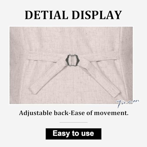 Men Linen Vest Casual Suit Vests Regular Fit Beach Wedding Waistcoat For Mens Groomsmen Party Dress Vest3