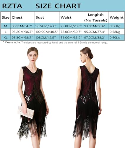 Image of Women Flapper Dresses 1920s V Neck Beaded Fringed Great Gatsby Club & Night Out Dresses