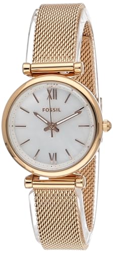 Fossil Carlie ES4433, orologio da donna in acciaio inox con
