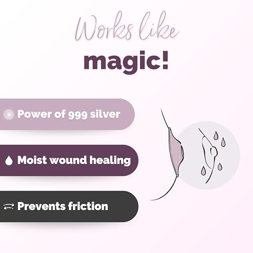 Livella 1021 Original Silver Nursing Cups - Made In Germany With 999 Silver - Universal Fit - Protect And Soothe Sore Nipples - Silver Nipple Shields For Breastfeeding thumb #5