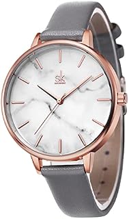 SHENGKE Marble Watch Quartz Ultra-Thin Minimalist Watch for Women Creative Women Watches Waterproof