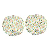 minkissy Schwimmring Muschel Haar Duschhaube 2 Stück Kunststoff-Duschhaube Haar-Duschhaube Badezimmer-Zubehör Badehut Badekappen Kappen Schutzkappe Miss Aldult