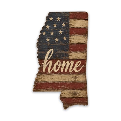 Mississippi Home State Shape Sign