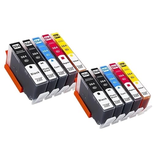 Cartouche d'encre 564XL compatible sans blocage mécanique pour imprimante 6510 C6380 B8550