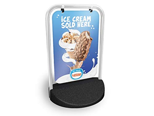 Ice Cream Eco Swinger Pavement Sign MEGA Listing Outdoor Street Advertising Display…