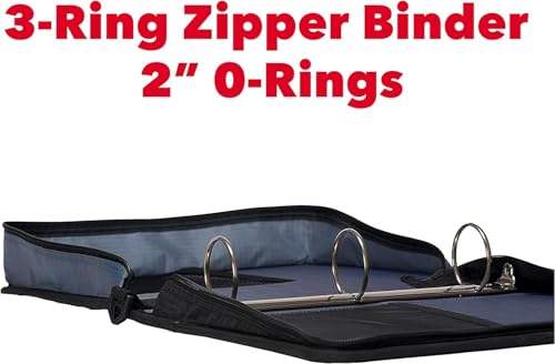 Case It D-251-DPP Case-It The Classic Zipper Binder thumb #2