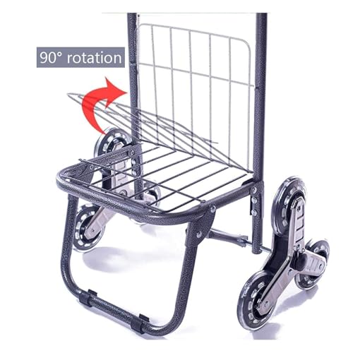 Carretilla plegable con 6 ruedas para compras miniatura 6