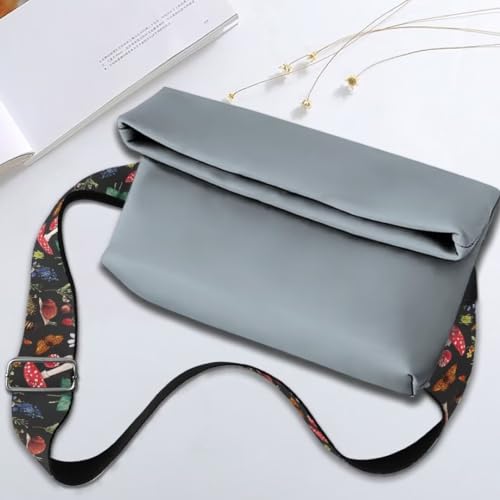 Image of Coldinair Mushroom Snail Wide Shoulder Strap Adjustable Replacement Belt Guitar Crossbody Bag Straps Handbag Strap Canvas Straps Luggage Strap