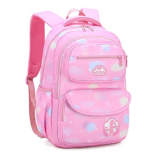 ZALTAS Simpatico Zaino da Scuola Rosa per Ragazza Zaino per Bambini Zaino per Ragazzi Zaino per Ragazza Borsa per Libri per 6-12 Anni Pink