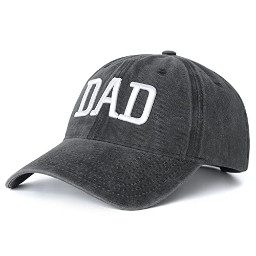 Image of Mom Dad Embroidered Baseball Caps Set of 2 Adjustable Couples Cotton Hats | Soft cotton matching caps with premium embroidery and adjustable fit, perfect for couples, parents, family photos and gifts.