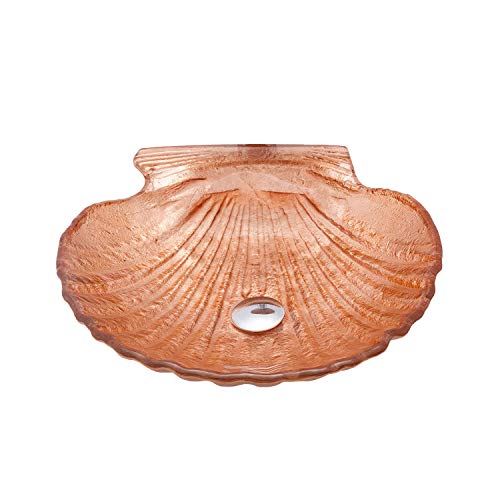 Bathroom Vanity Sink Artistico Vaso dispersore di Vetro temperato sopra Il Contro Vanity Bacino Ciotola con Pop-up di Scarico e Anello di Montaggio,B