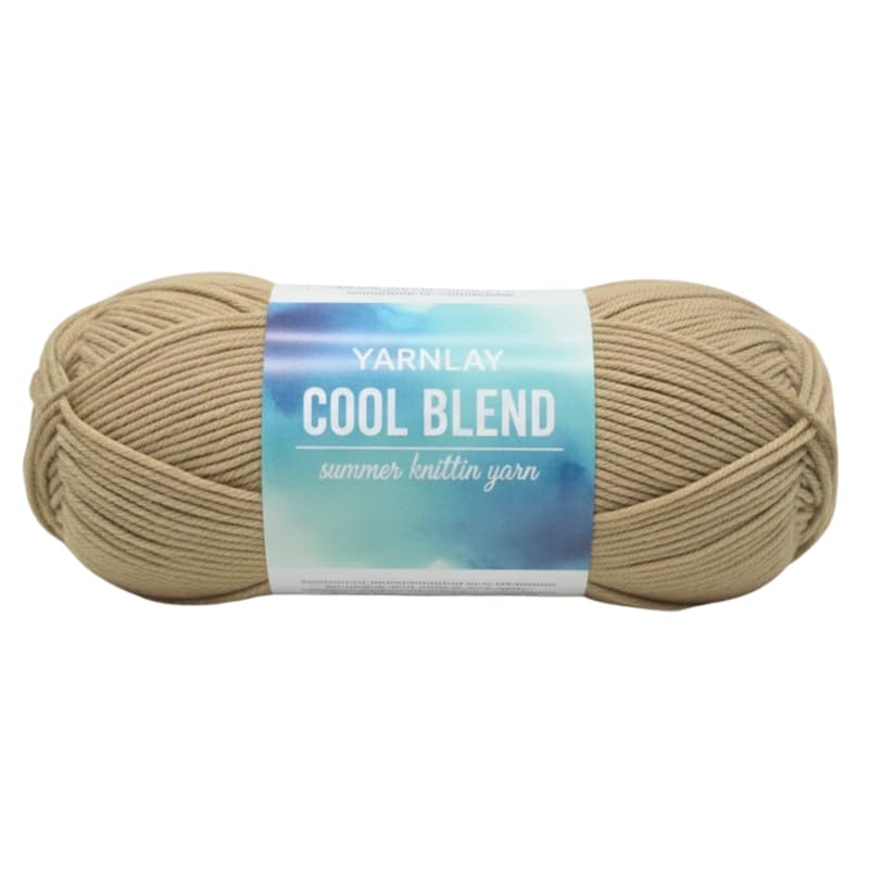 Image of Yarnlay Cool Blend - Premium Poly-Viscose Knitting Yarn | Soft & Lightweight Crochet and Knitting Yarn for Apparel, Baby Wear & DIY Crafts | 100 GMS Ball |YCB 03 BISCOFF