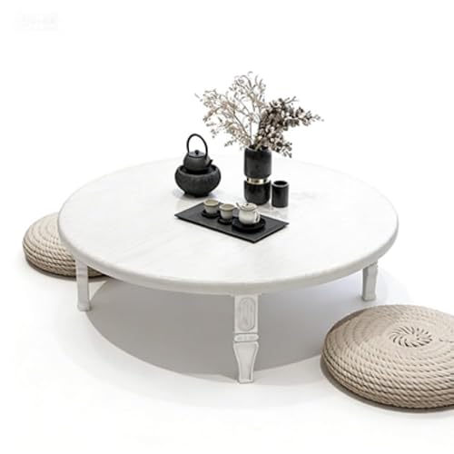 GAKQT�K�J�b�g�܂肽���ݎ��~�`�e�[�u���ؐ����[�e�[�u���~�`�����`�ؐ����[�V���v���Ŕ������R�[�q�[���r���O���[���J�t�F���ؖڃX�^�C���V���v���i�����`�A�N���~�A80*80*30 cm�j (70*70*30cm,�ۂ���,�z���C�g)