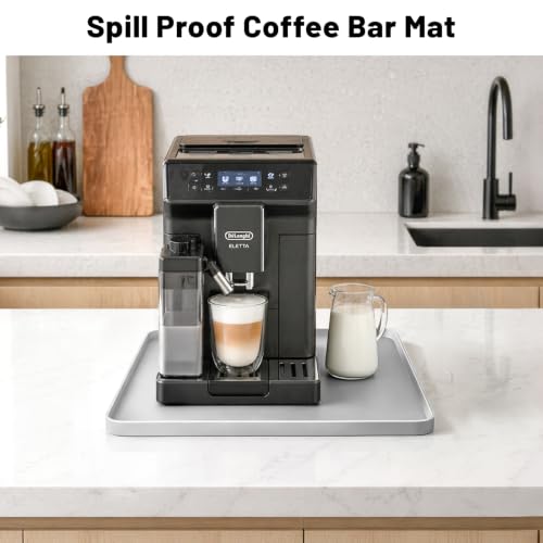 Image of NAMTSO Mini Fridge Silicone Mat, 20x20 Floor Protector Drip Tray, LightGrey