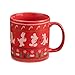 Vandor Disney Mickey Mouse Ugly Sweater 20 Ounce Ceramic Mug, Red