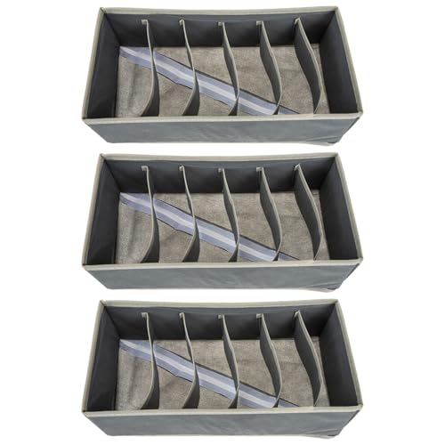 VILLFUL 3 piezas Organizador de Sujetadores de Cajas Separadoras de Almacenamiento para Ropa Interior Resistente y Duradero para Armarios Domésticos