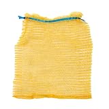 SKIR'CO (100 unidades) Bolsas de red de color naranja claro de 25 x 35 cm, bolsas Raschel con cordón, bolsas de malla de plástico para verduras y frutas